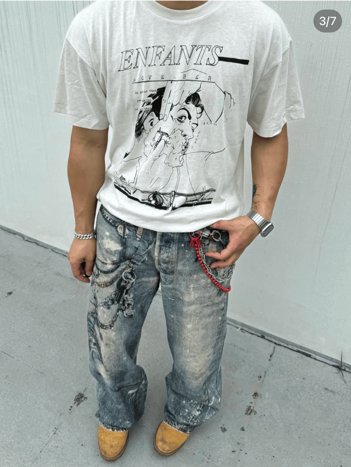 ERD Style Retro Cartoon Print T‑Shirt