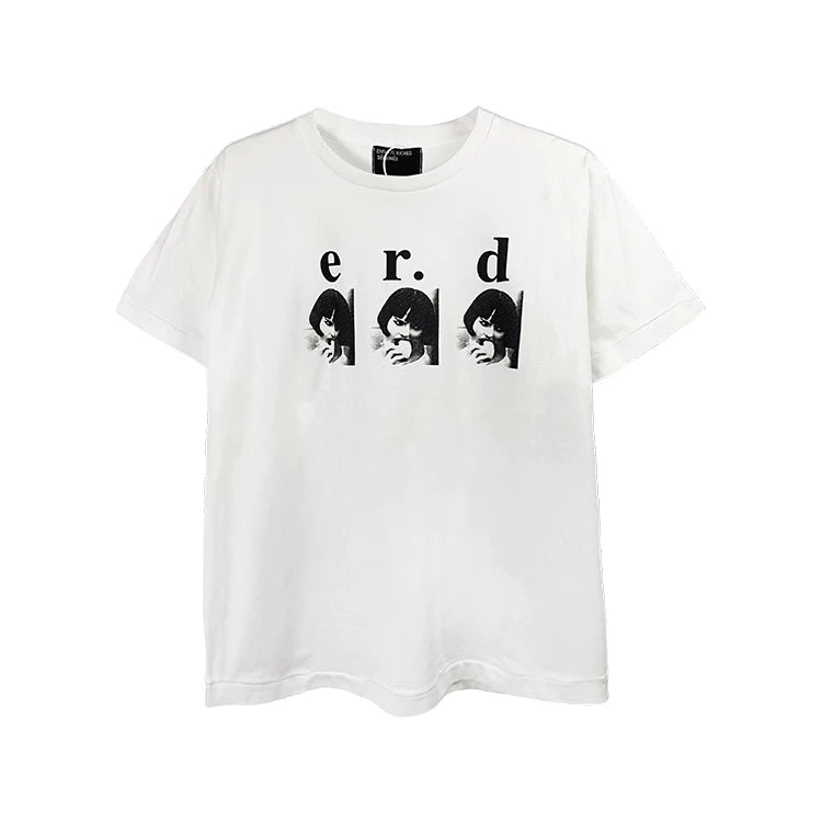 ERD Style Three Mini Figure Portrait Logo Print Tee