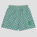 EE Green Pattern Mesh Shorts