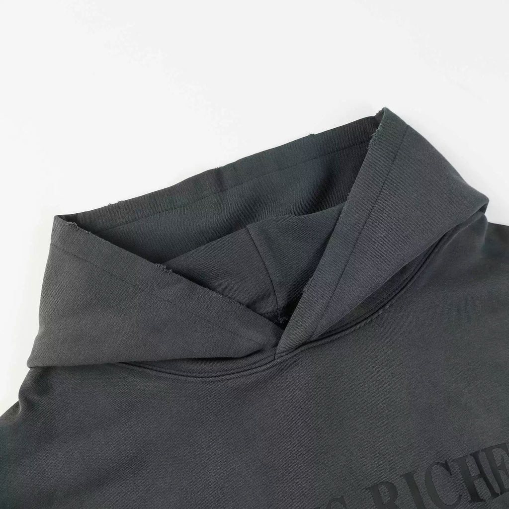 ERD Style Vintage Washed Dark‑Tone Hoodie