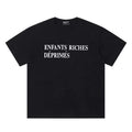 Enfants Riches Déprimés Classic Text Logo T‑Shirt Black