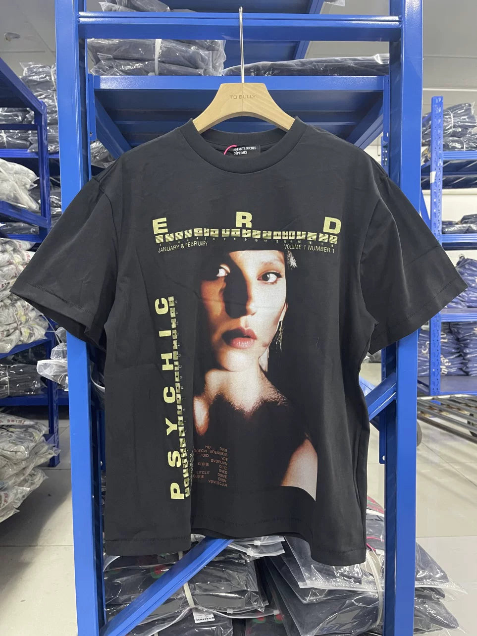 ERD Style Retro Magazine‑Print Portrait Tee