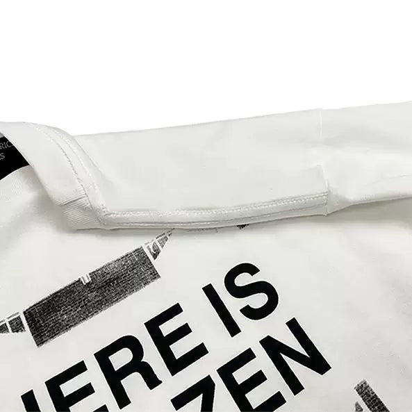 ERD Vintage Photo Text Graphic Oversized Crew Neck T‑Shirt