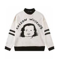 ERD Style Figure Graphic Knitted Sweater