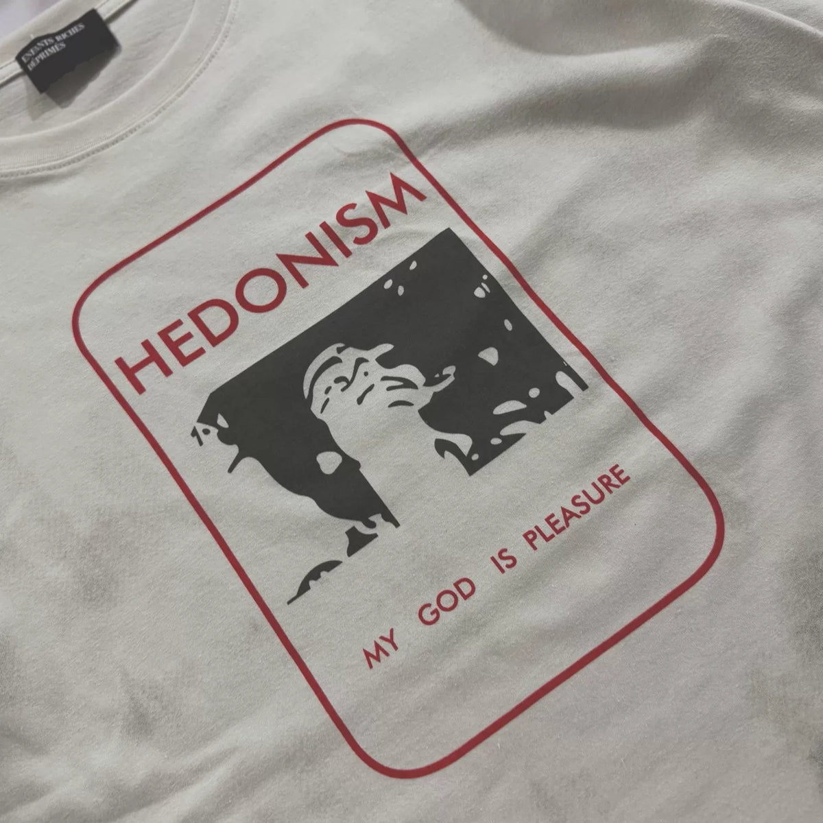 ERD Vintage Washed Off‑White T‑Shirt
