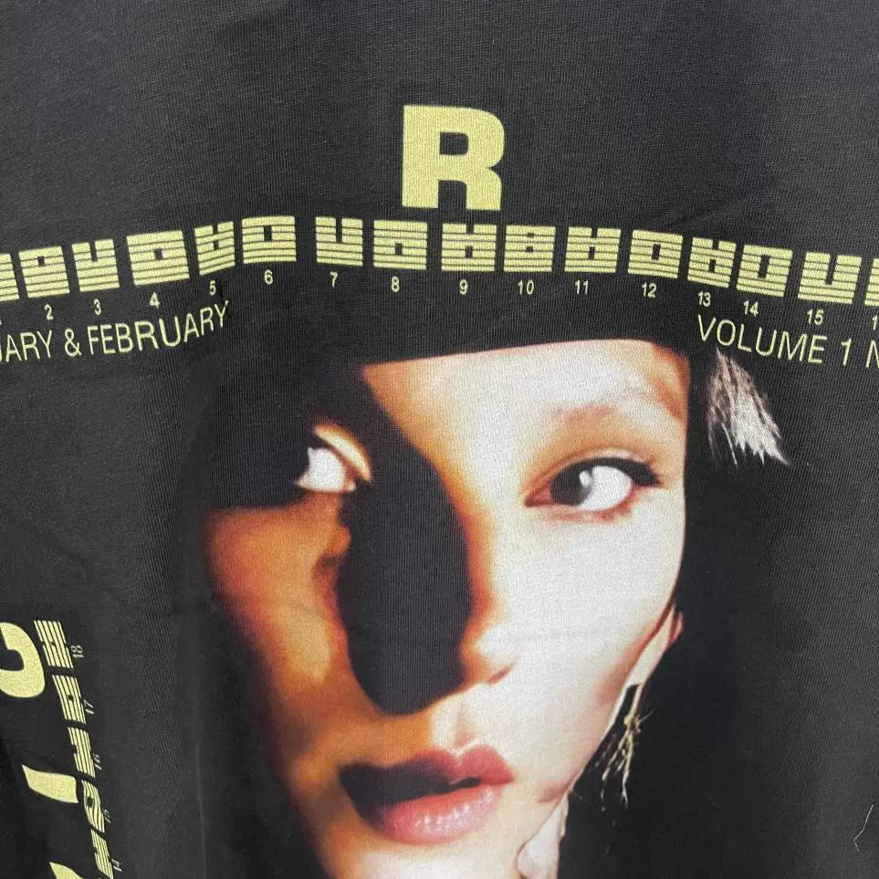 ERD Style Retro Magazine‑Print Portrait Tee