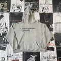 ERD Heather Grey Enfants Riches Déprimés Multi‑Spot Distressed Cropped Oversized Hoodie