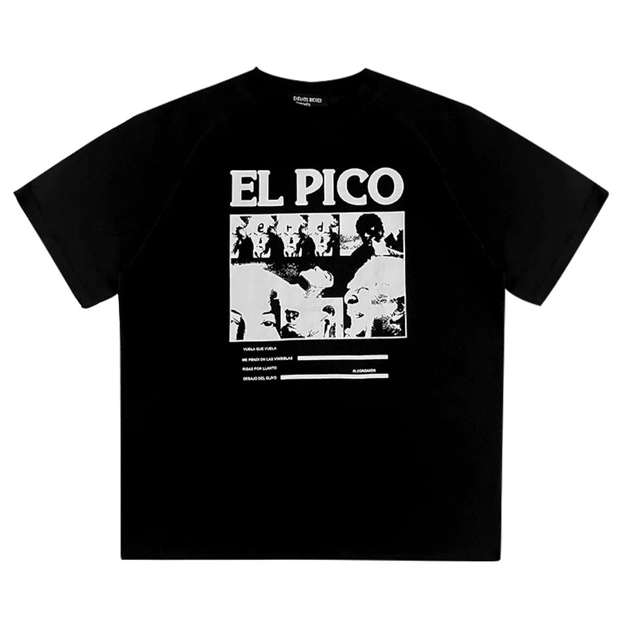 ERD Style Retro Newspaper Movie Poster Print Raglan Tee