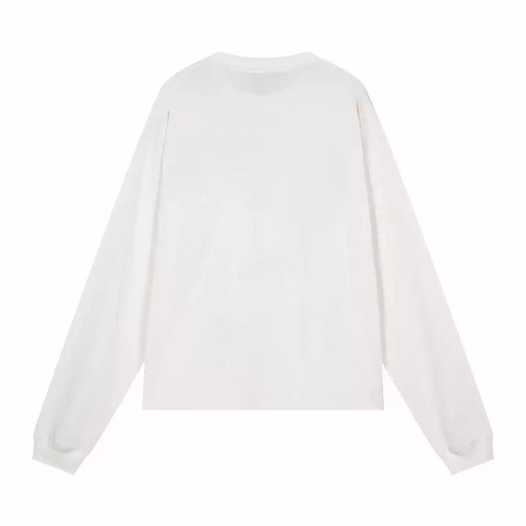 ERD Style Distressed Photo Print Long‑Sleeve Tee