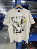 ERD Vintage Washed Off‑White Short Sleeve T‑Shirt