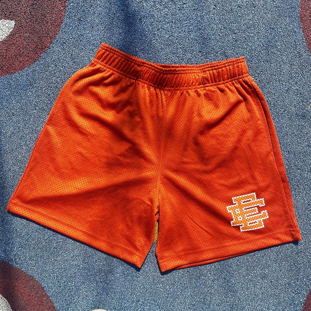 Eric Emanuel EE Basic Solid Orange Mesh Short