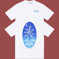 Trapstar Palm Tree Night Oval Graphic Tee - White