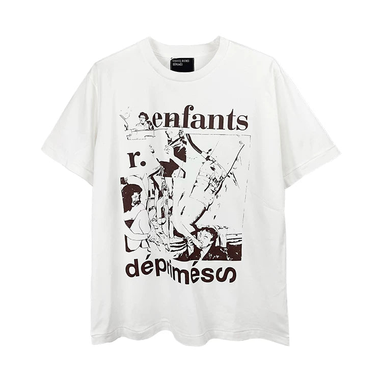 ERD Style Retro Art Scene Print Tee