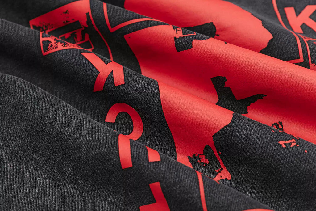ERD Style Front‑Back & Sleeve Print Hoodie