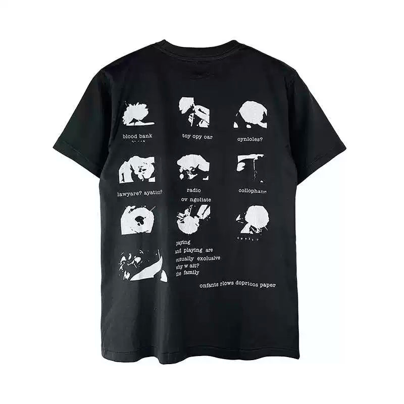 ERD Vintage Distressed Abstract Graphic T‑Shirt