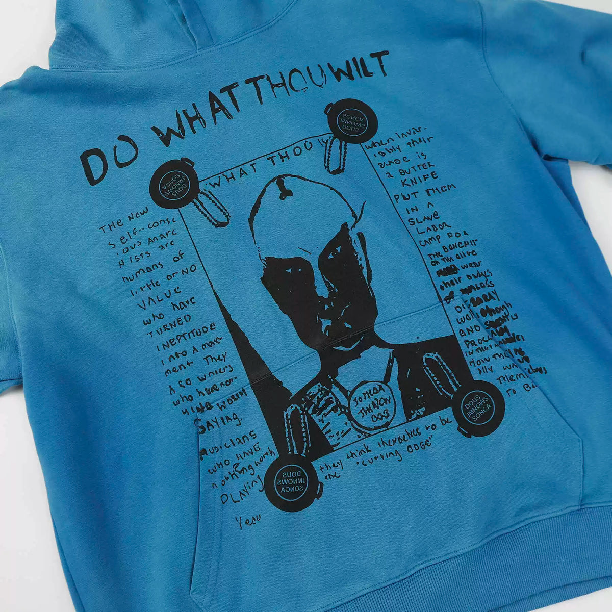 ERD Style Front‑Back & Sleeve Print Hoodie