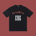 Trapstar Arch Logo & "CRC" Gothic Tee - Black/Orange