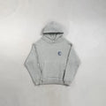 Eric Emanuel EE Grey Navy Lightning Sleeve Pullover Hoodie