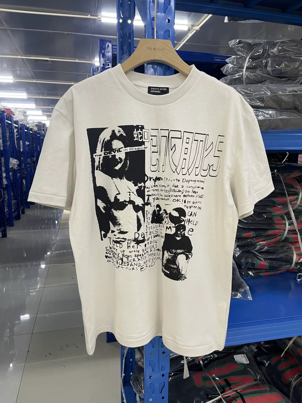 ERD Style Retro Hand‑Drawn Scribble Print Tee