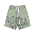 Syna World Graphic Fleece Shorts (Sage Green / Grey)