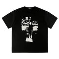 ERD Style Distressed Cross Silhouette Figure Print Tee