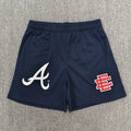 Eric Emanuel A‑Logo Navy Blue Mesh Short