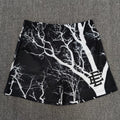 Eric Emanuel EE Black White Tree Branch Print Mesh Short