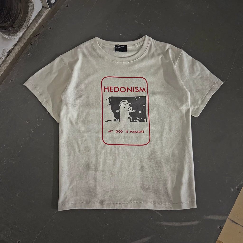 ERD Vintage Washed Off‑White T‑Shirt