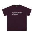 ERD Classic French Logo Plum Purple Short‑Sleeve T‑Shirt