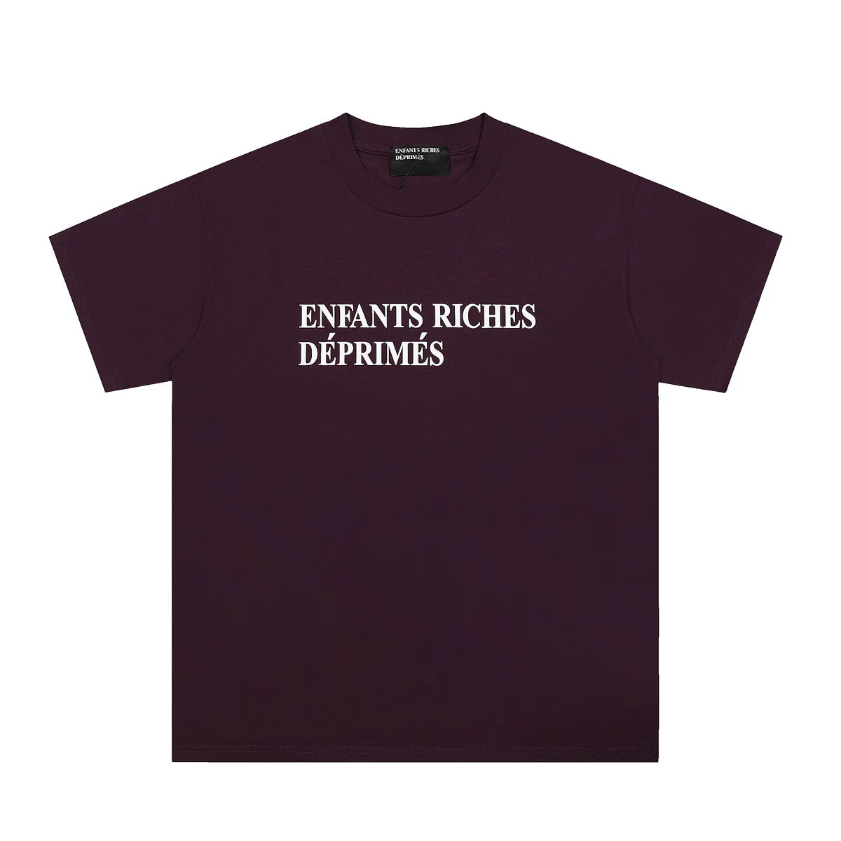 ERD Classic French Logo Plum Purple Short‑Sleeve T‑Shirt