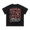 Syna World Neon Sign Graphic Oversized Tee (Black / Pink / White)