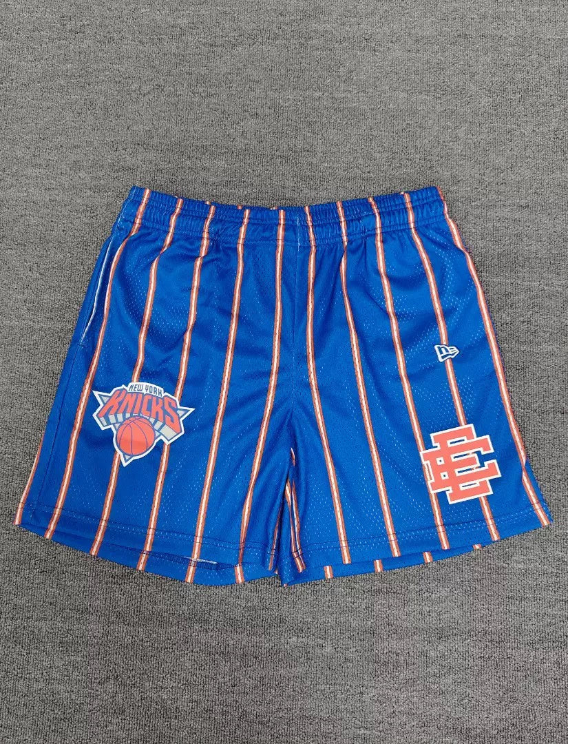 Eric Emanuel EE New York Knicks Striped Mesh Short