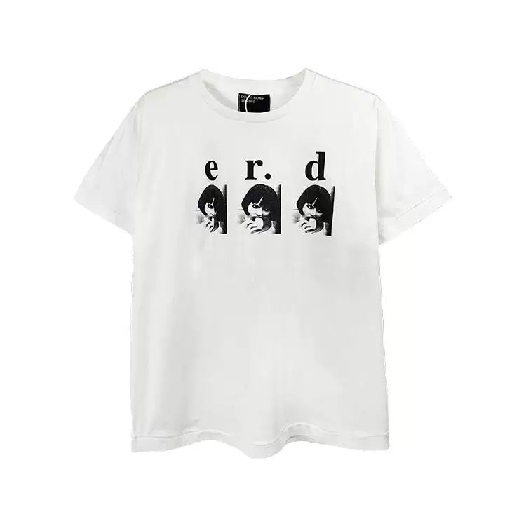 ERD Style Three Mini Figure Portrait Logo Print Tee