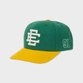 Eric Emanuel EE Green Yellow Two‑Tone Snapback Cap 91 Embroidery