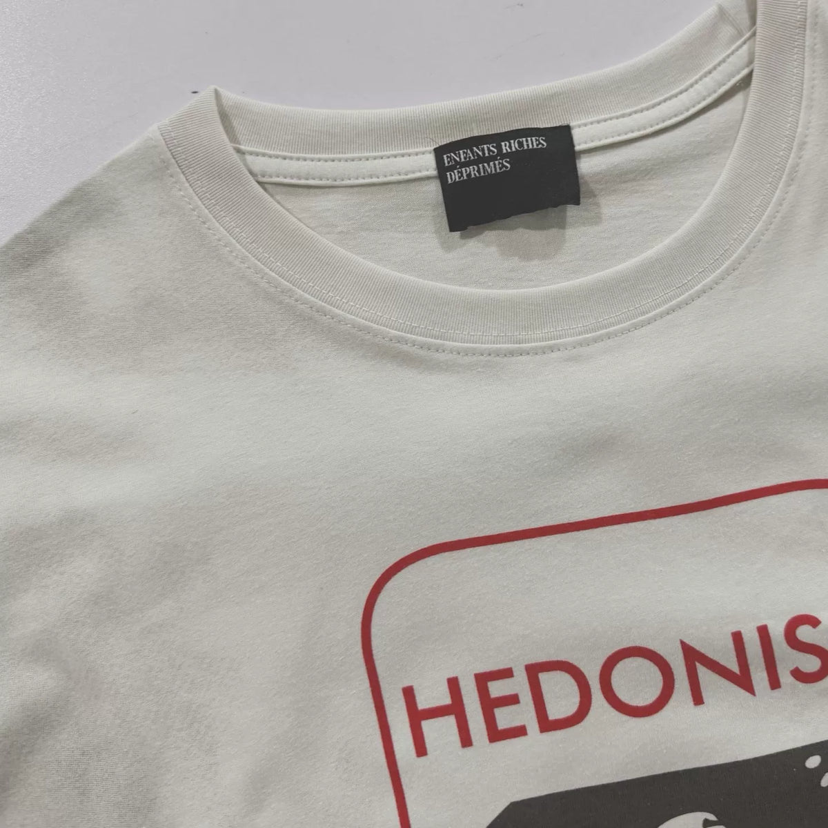 ERD Vintage Washed Off‑White T‑Shirt