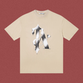 Trapstar Metallic Interlocked "TA" Graphic Tee - Sand/Khaki