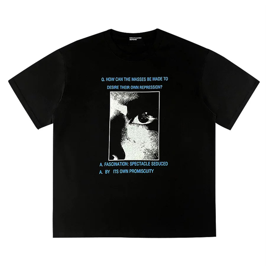 ERD Style Philosophical Quote Eye Art Print Tee
