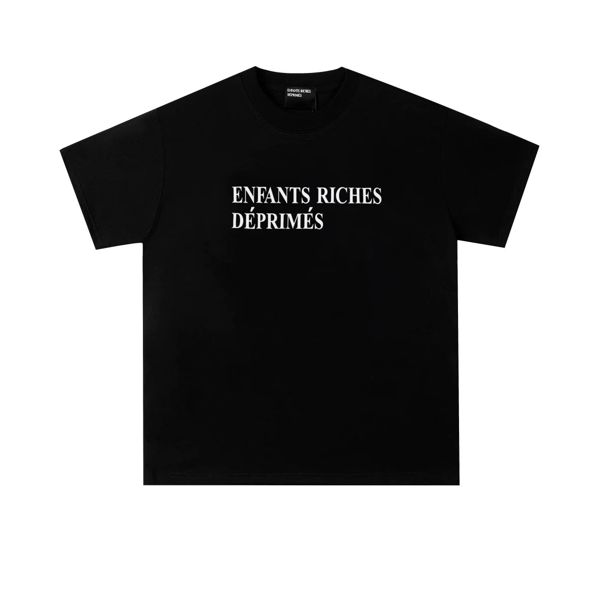 ERD Classic French Logo Black Short‑Sleeve T‑Shirt