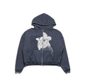 ERD Style Front‑Back Animal Print Zip Hoodie