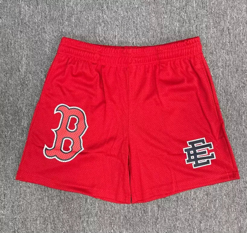 Eric Emanuel EE B‑Logo Red Mesh Short