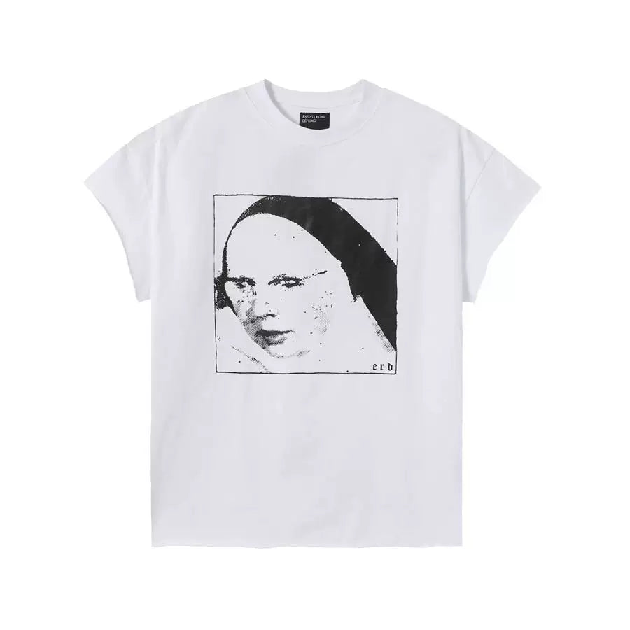 ERD Style Grunge Distressed Portrait Print Tee