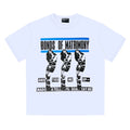 ERD Style Retro Punk Poster Figure Text Print Tee
