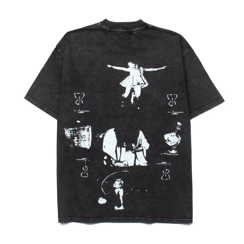 ERD Washed Black Vintage Tee