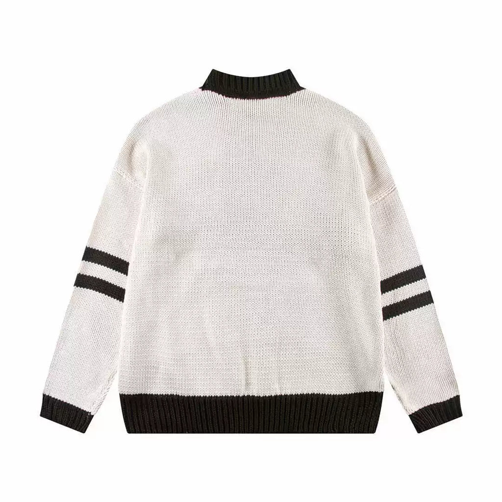ERD Style Figure Graphic Knitted Sweater