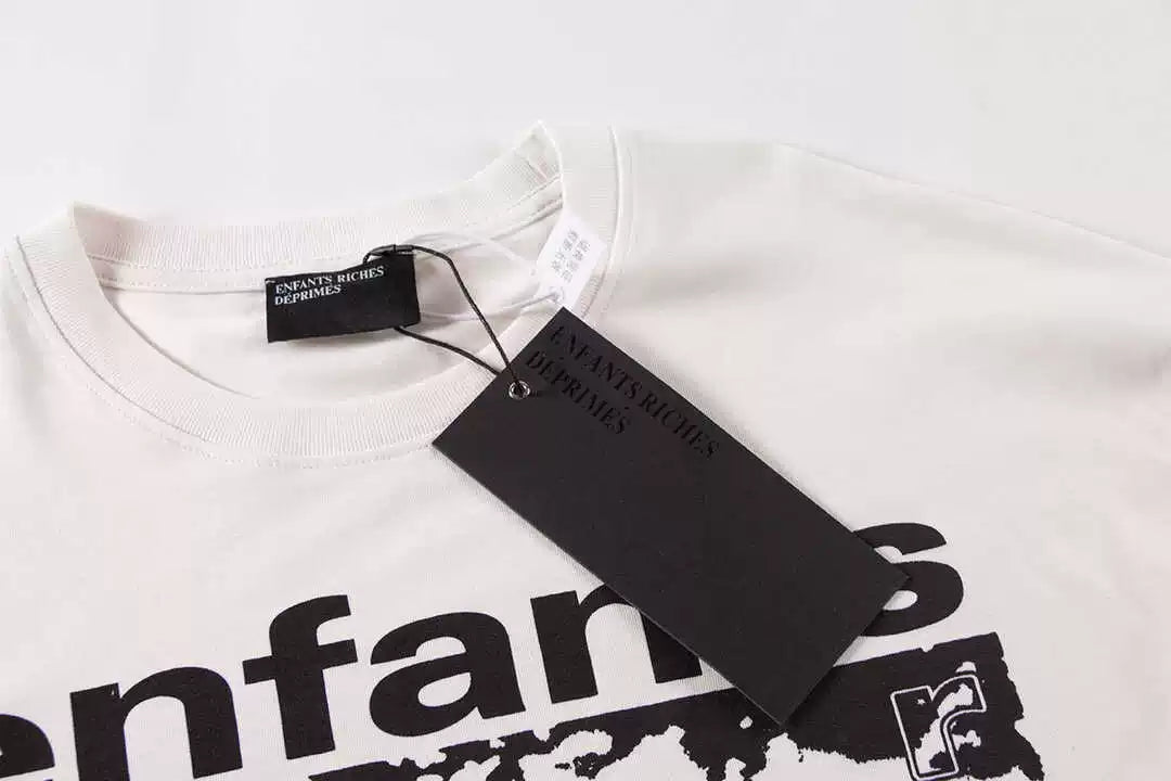 ERD Style Distressed Photo Print Long‑Sleeve Tee