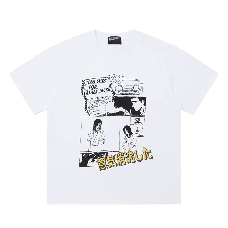 Anime Comic Collage Graphic T‑Shirt