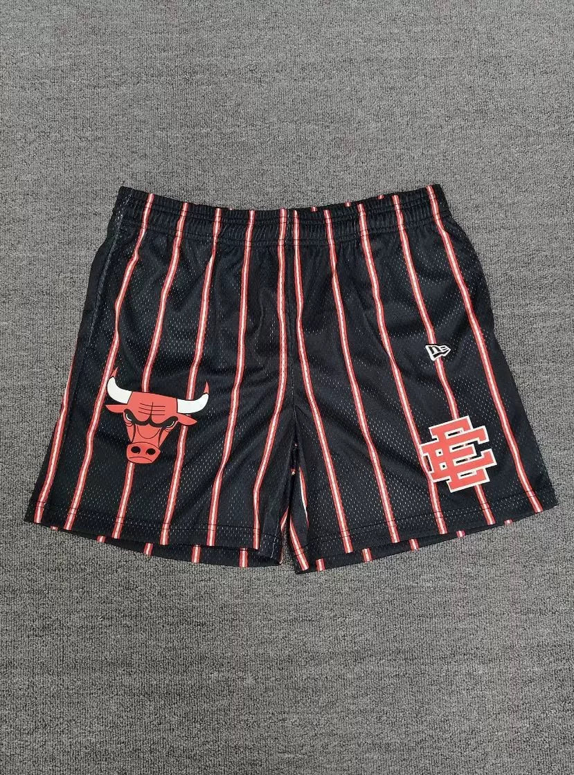 Eric Emanuel EE Chicago Bulls Striped Mesh Short
