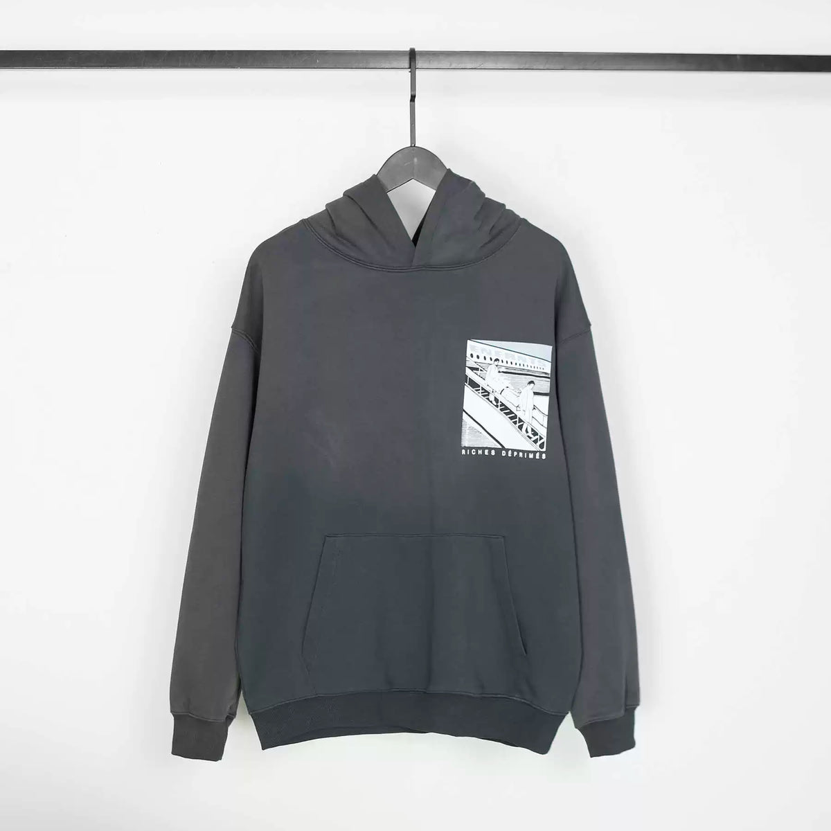 ERD Style Front‑Back Anime‑Illustration Print Hoodie