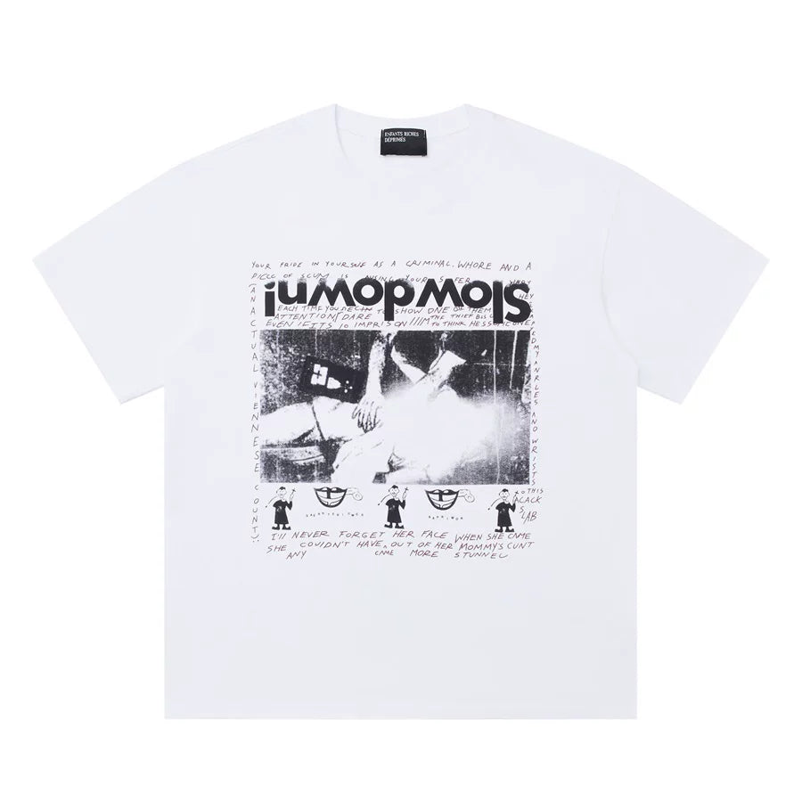 ERD Style Grunge Mixed‑Media Art Print Tee