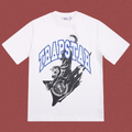 Trapstar Shooters Panther Arch Logo Tee - White/Blue